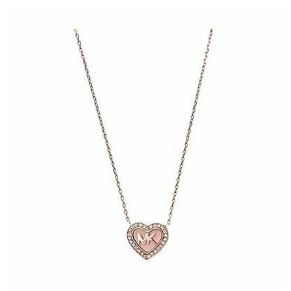 Michael Kors rose gold two tone necklace
